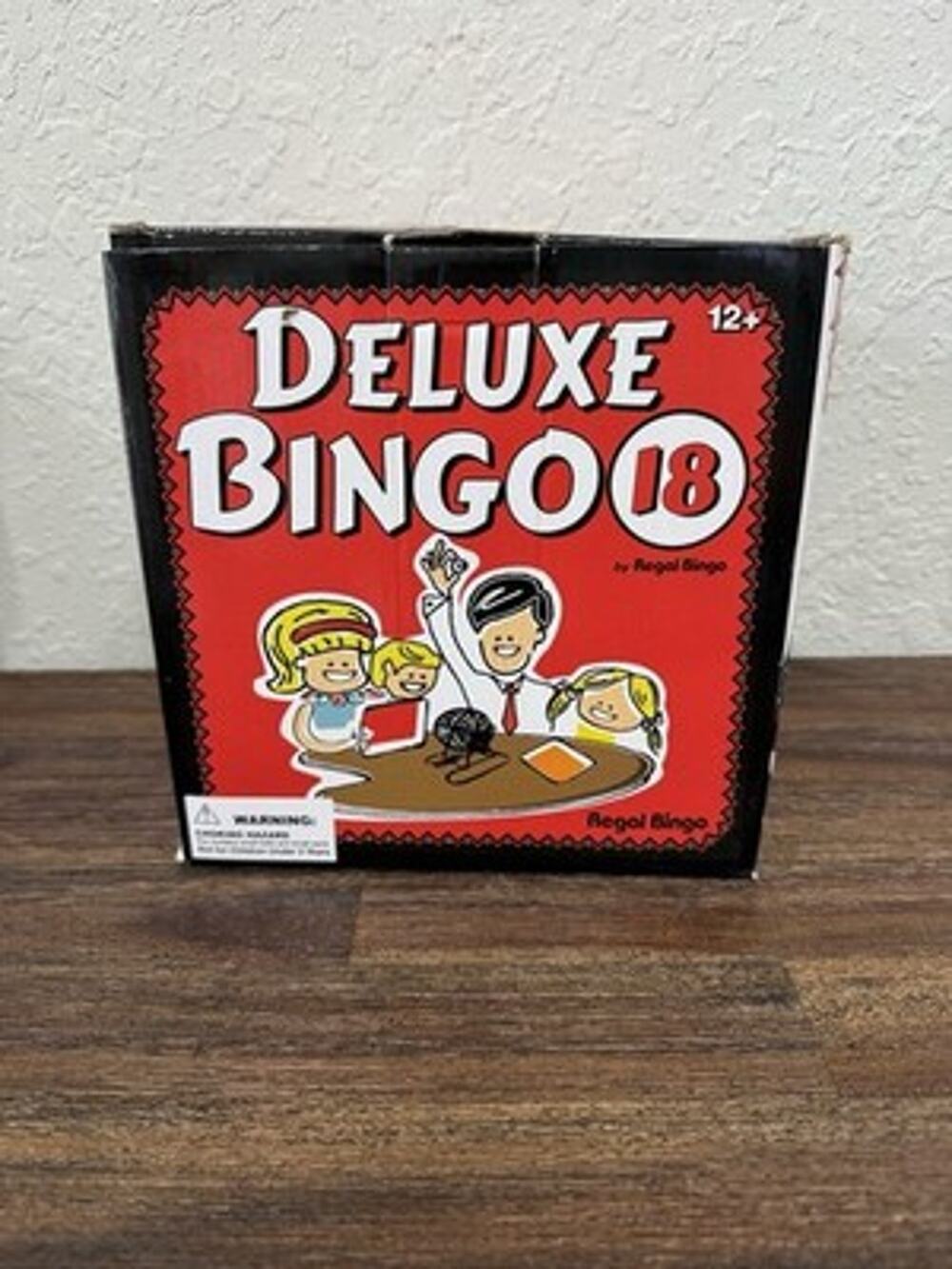 Deluxe Bingo Game Set Metal Cage Board 75 Balls 18 Cards Family Party Pack NEW!